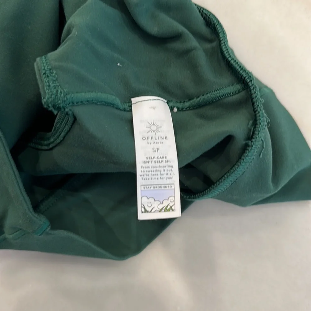 AERIE OFFLINE green sports bra in small - Picture 6 of 6
